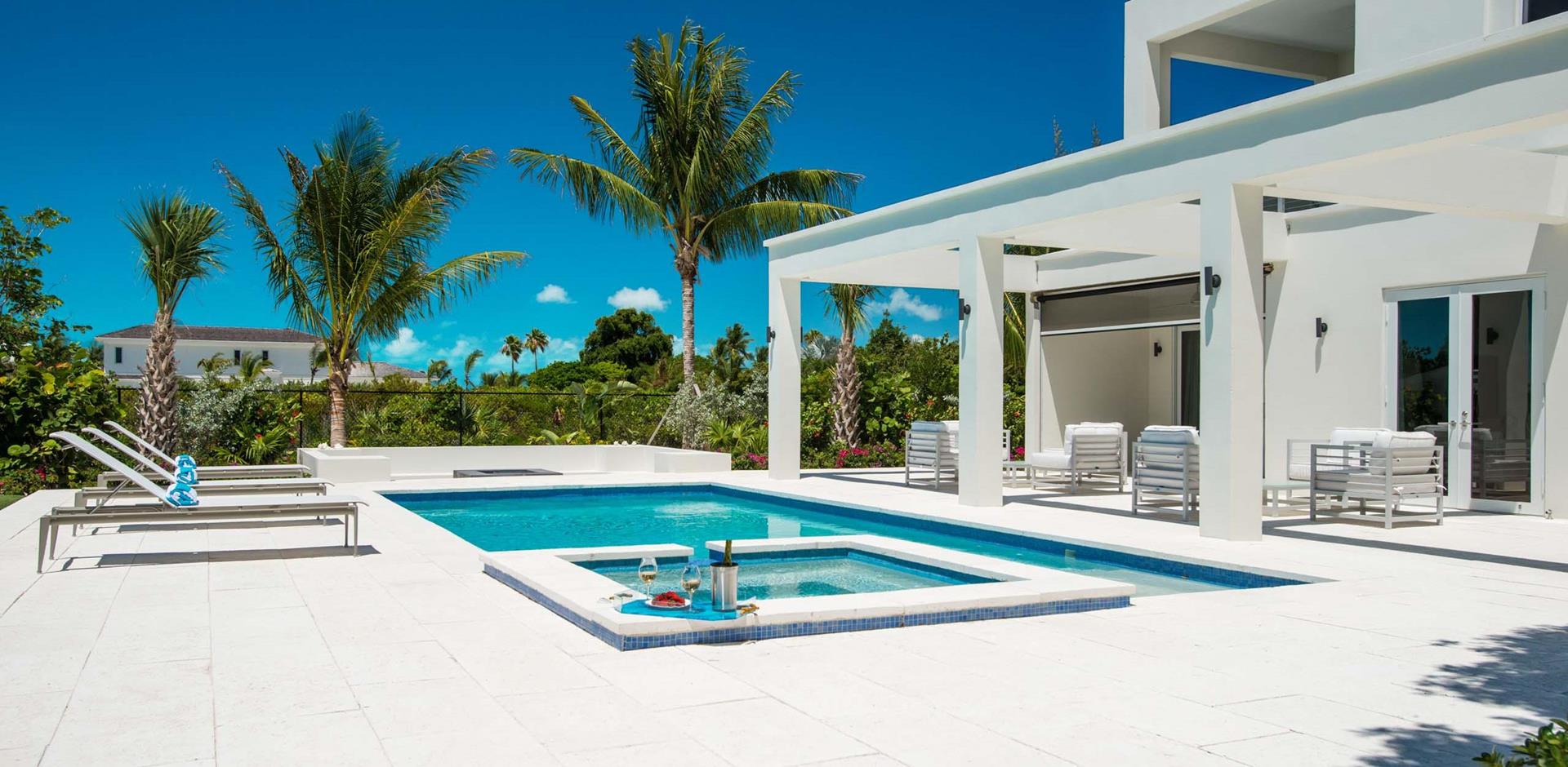 Pool area, Nova Horizon, Turks and Caicos, Caribbean
