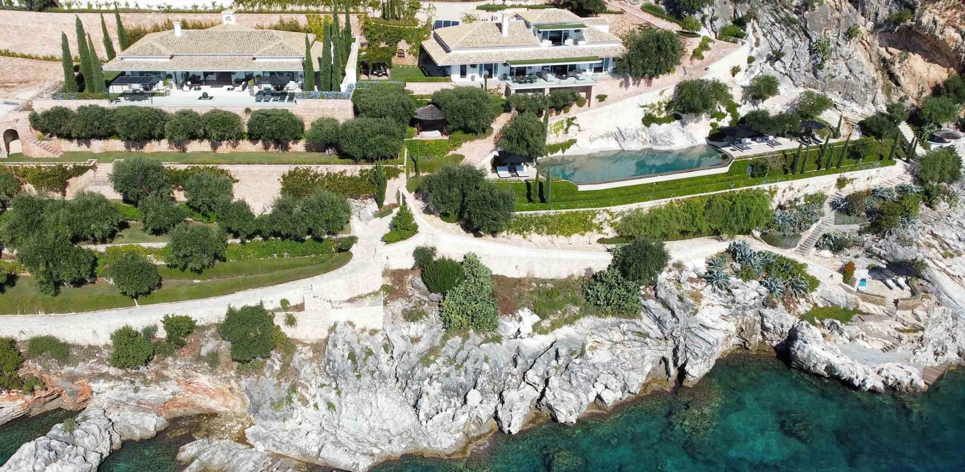 Aerial view, Lyra Estate, Corfu, Greece