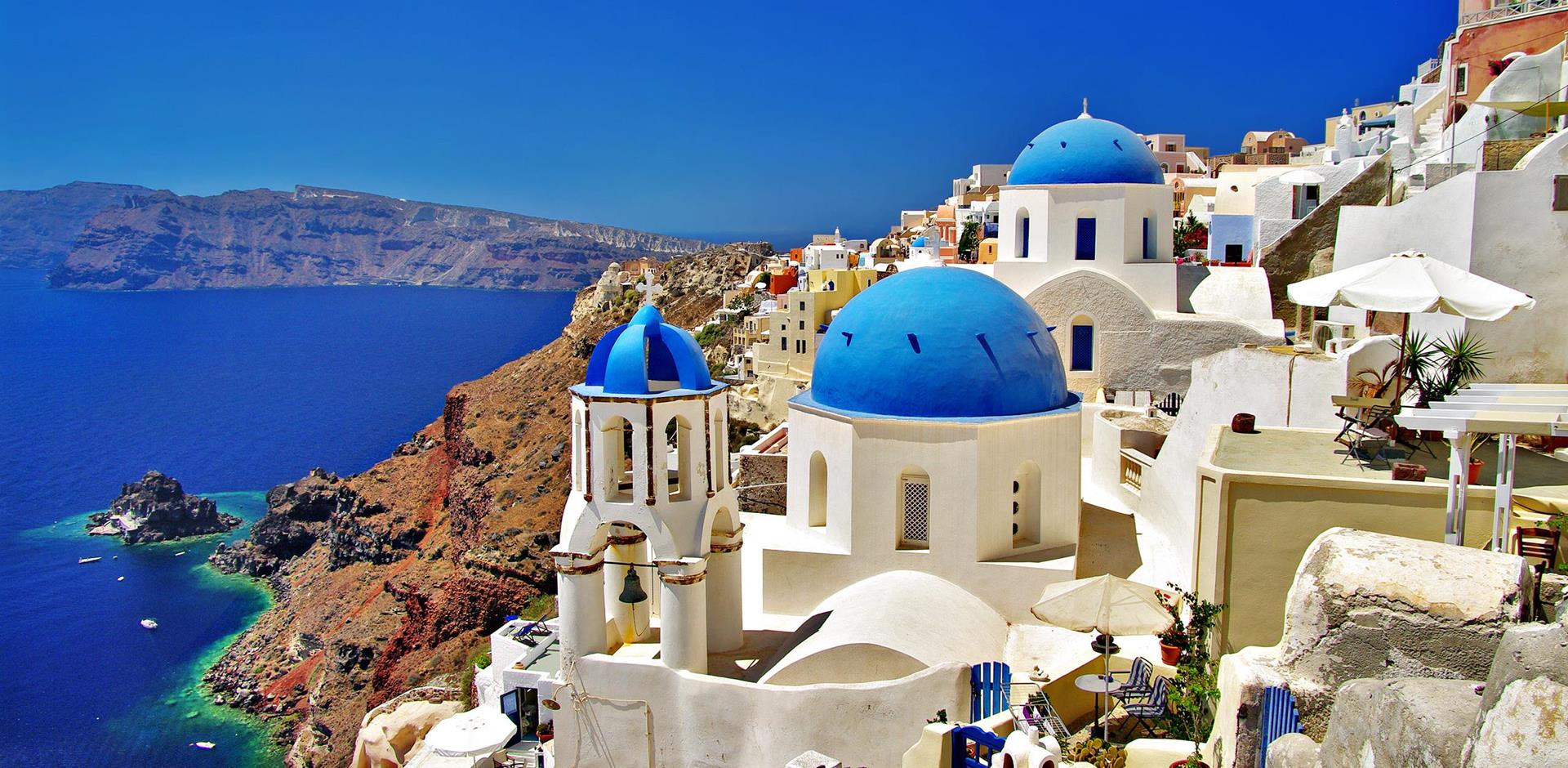 Santorini rooftops, Greece