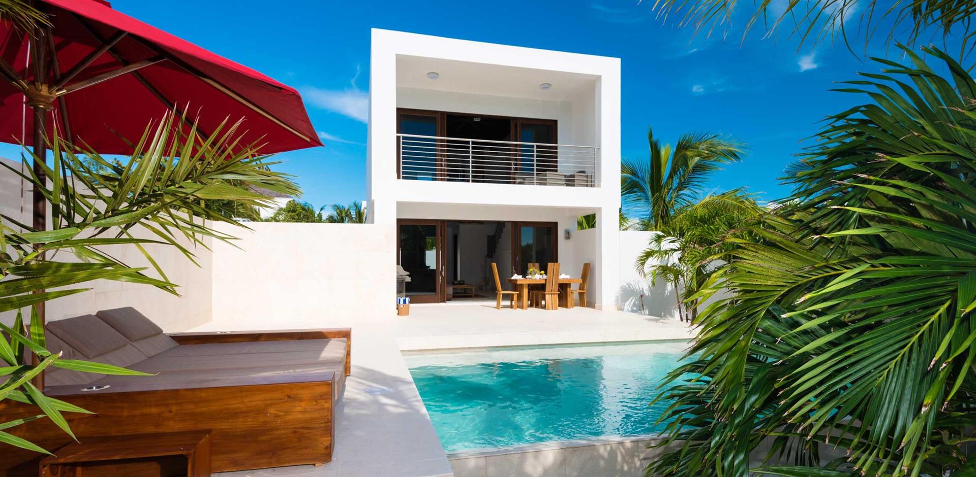 Pool area, Gardenia Lodge, Turks and Caicos, Caribbean