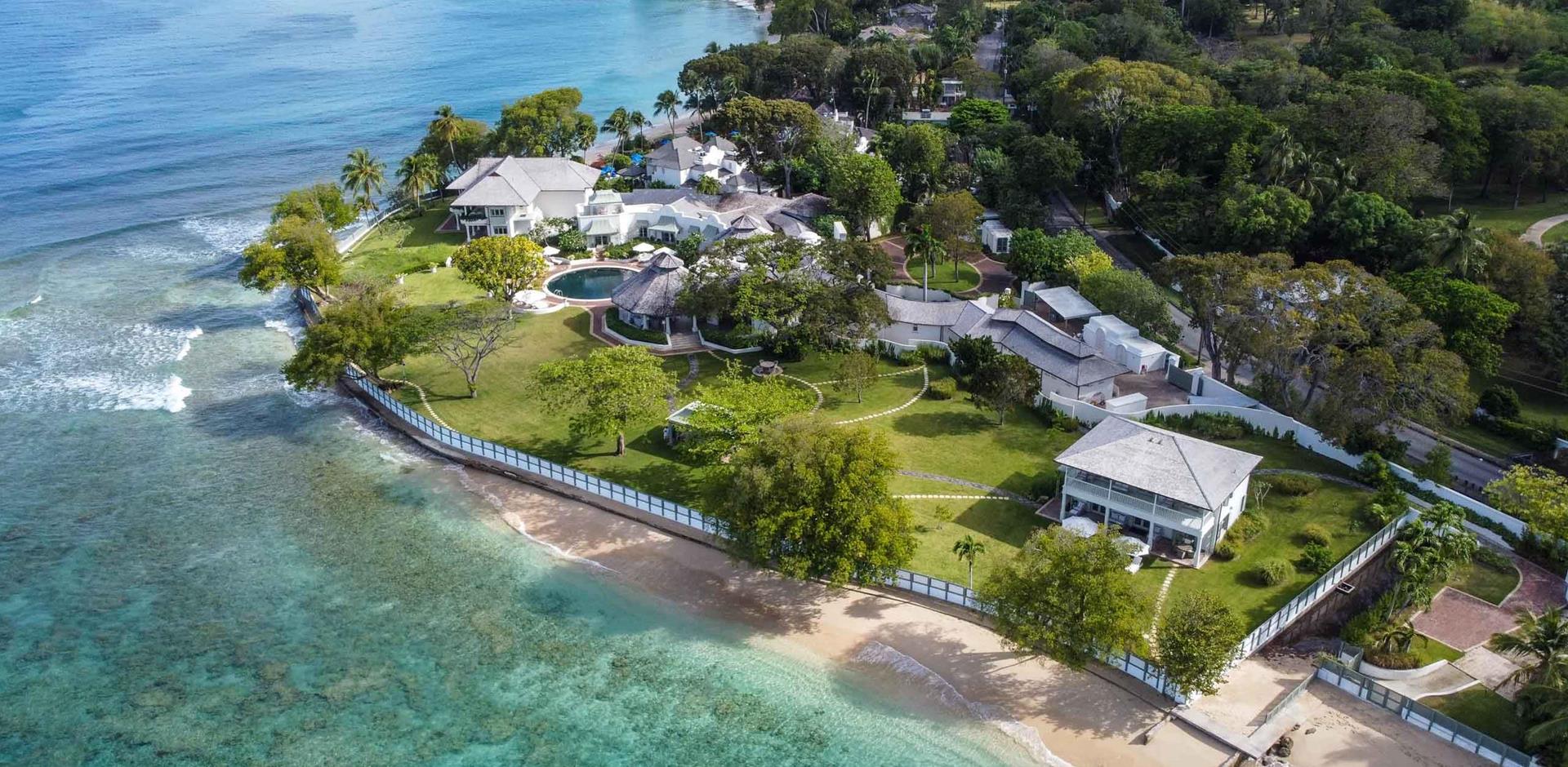 Aerial view of Graysby Estate, Barbados, Caribbean