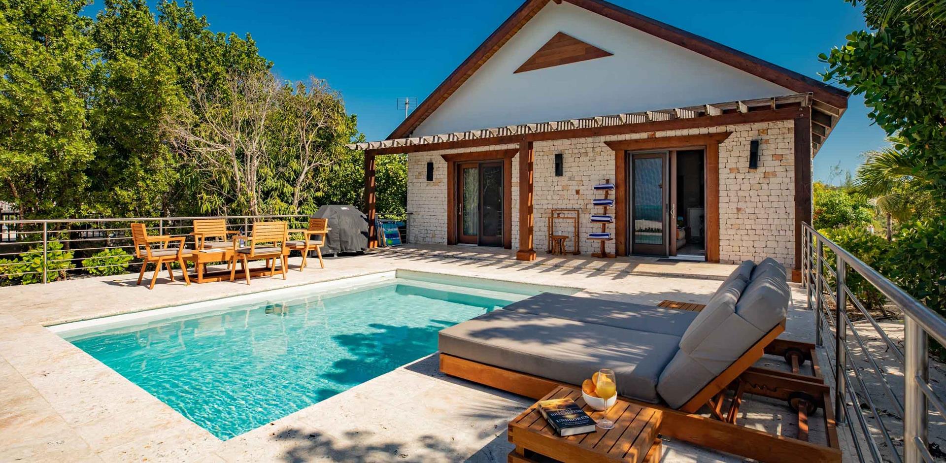 Pool area, Kehlani Kabana, Turks and Caicos, Caribbean