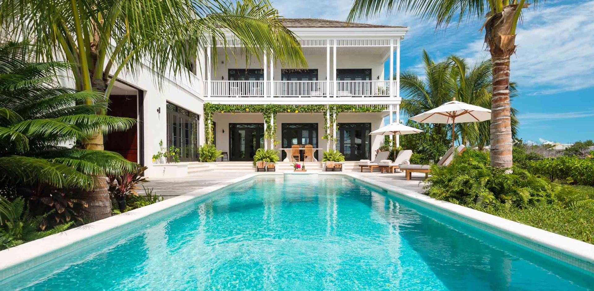 Pool area, Lara Waters, Turks and Caicos, Caribbean