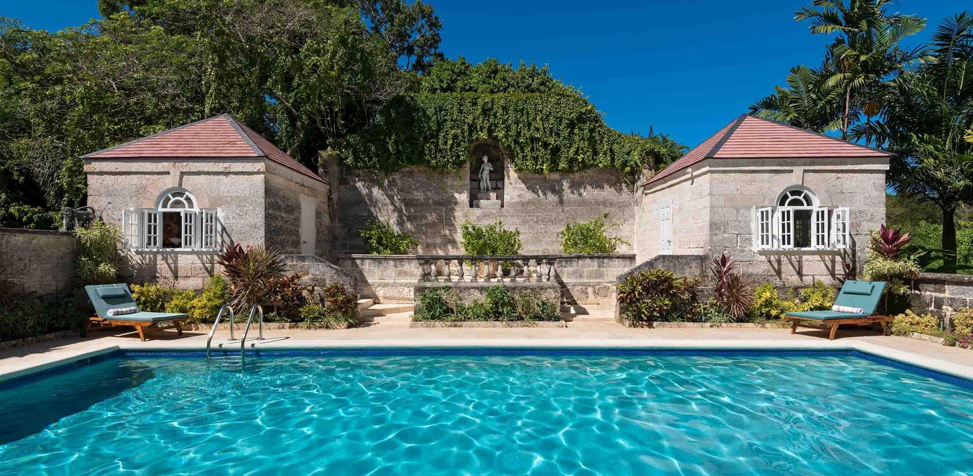Pool area, Mahogany Grove, Barbados, Caribbean