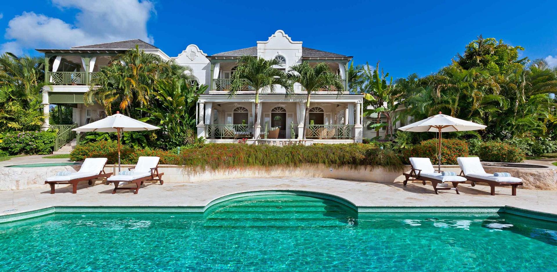 Pool area, The Grove, Barbados, Caribbean