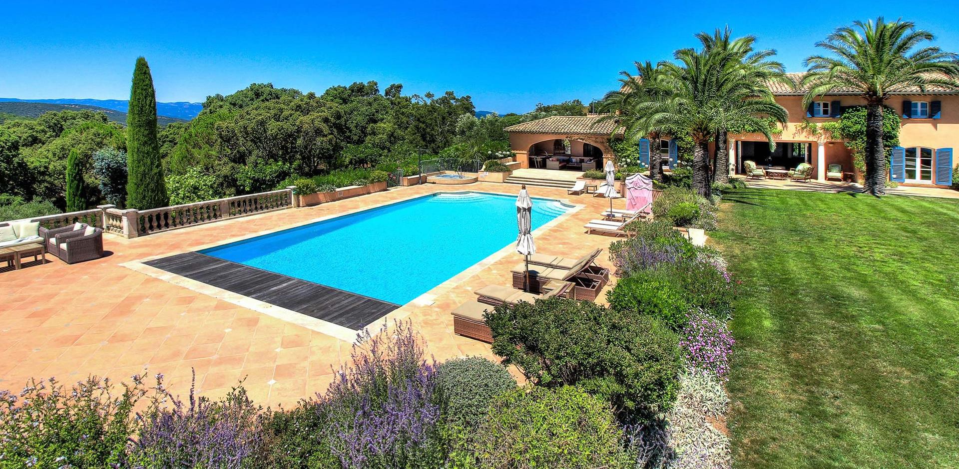 Swimming pool, La Bastide Valmer. St Tropez