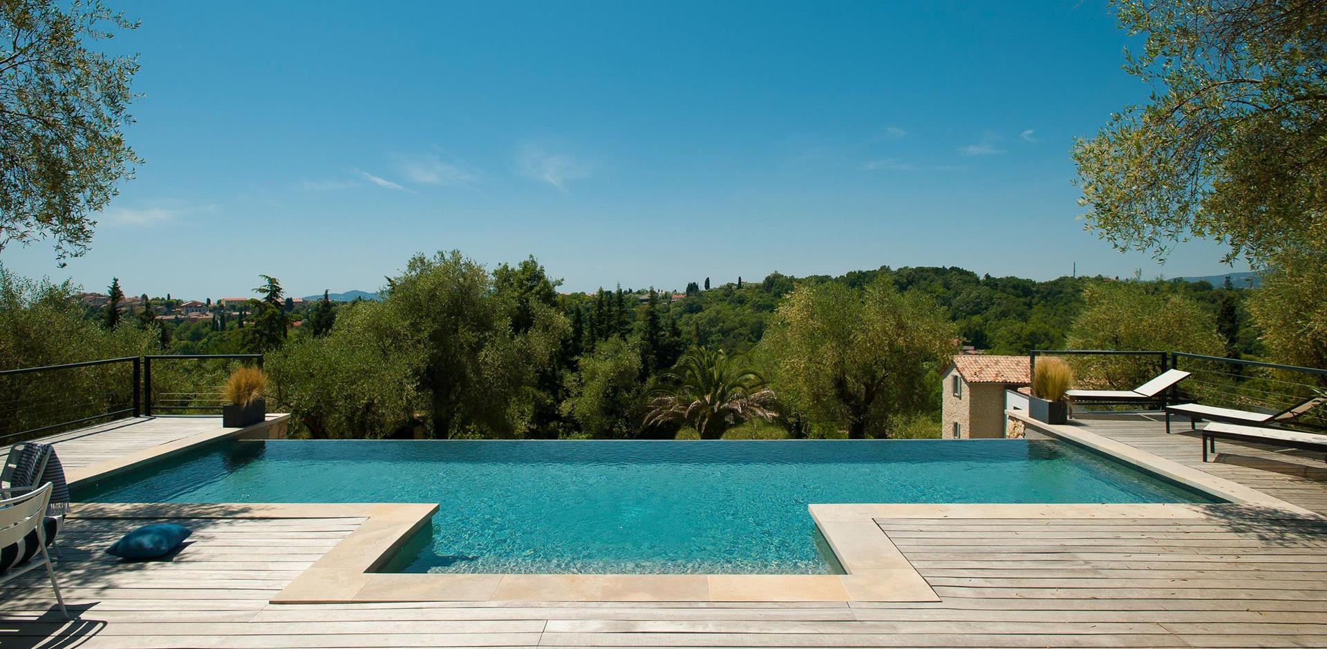 Swimming pool,  Les Vieux Murs, Grasse and St Paul