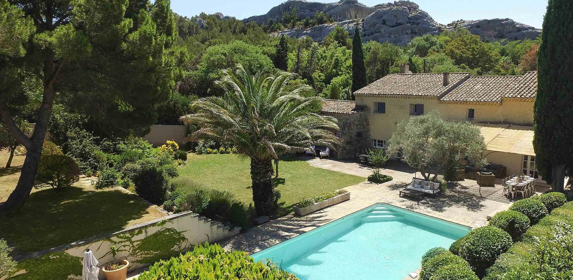 Overhead, Villa Herbe Douce, Provence, France
