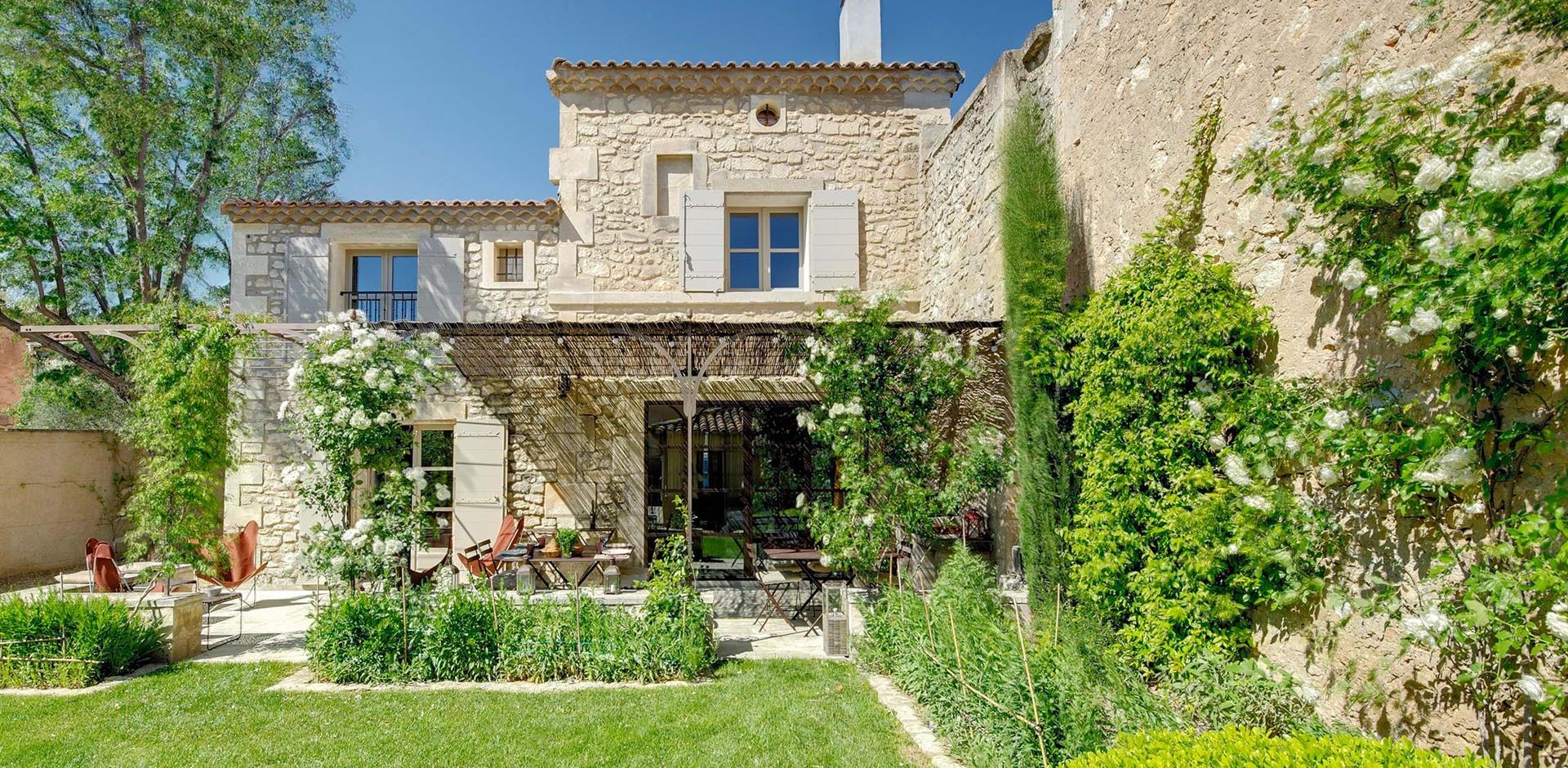 Exterior view, La Maison de Maussane, Provence.