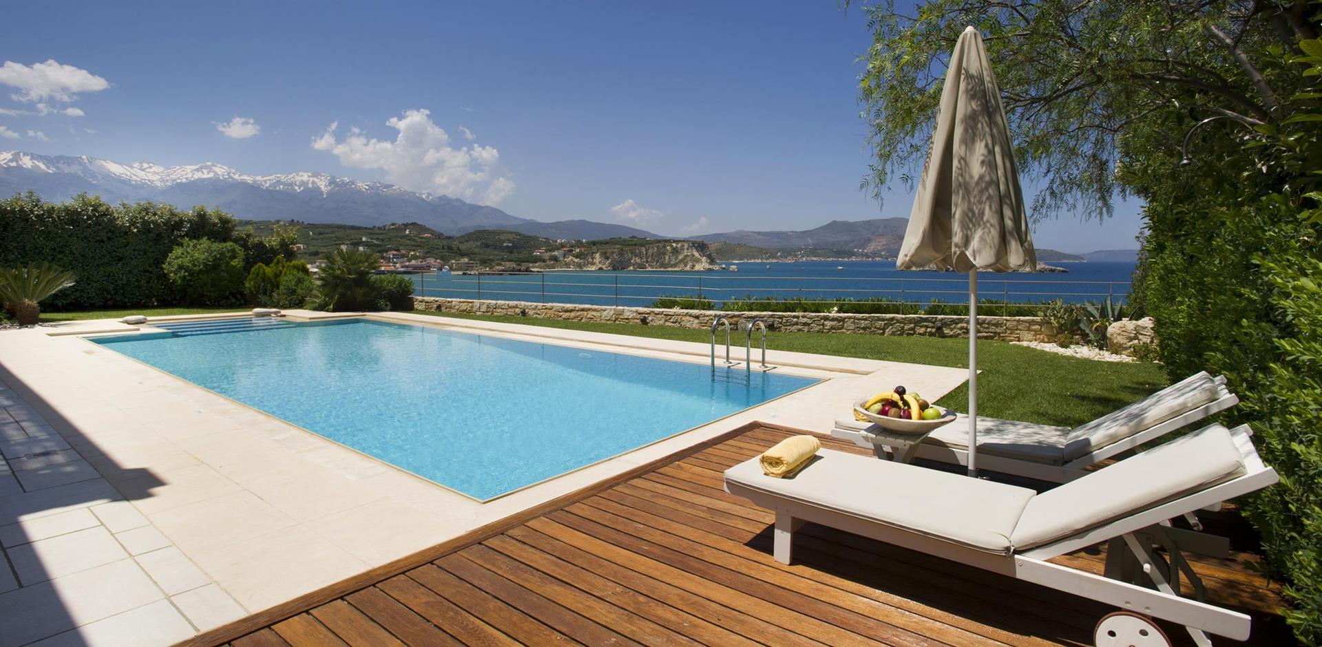 Pool Sun Loungers , Villa Ammos, Crete 