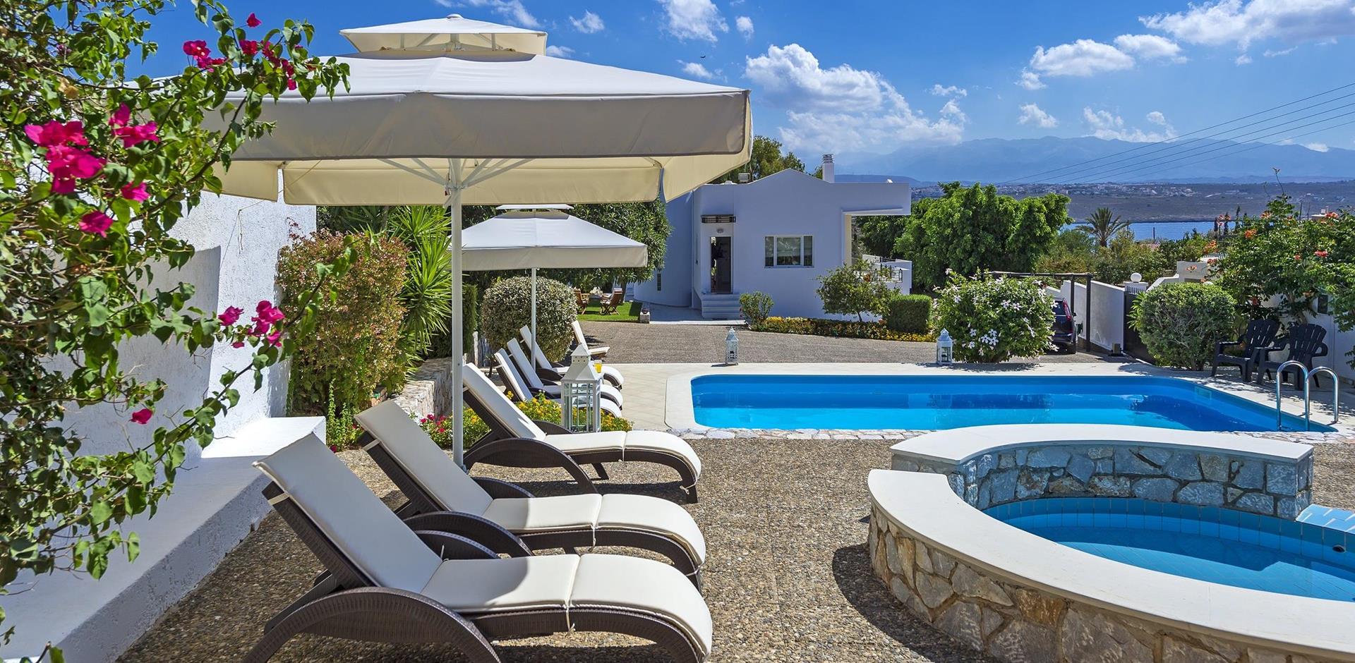 Sun Loungers, Villa Anthisi, Crete 