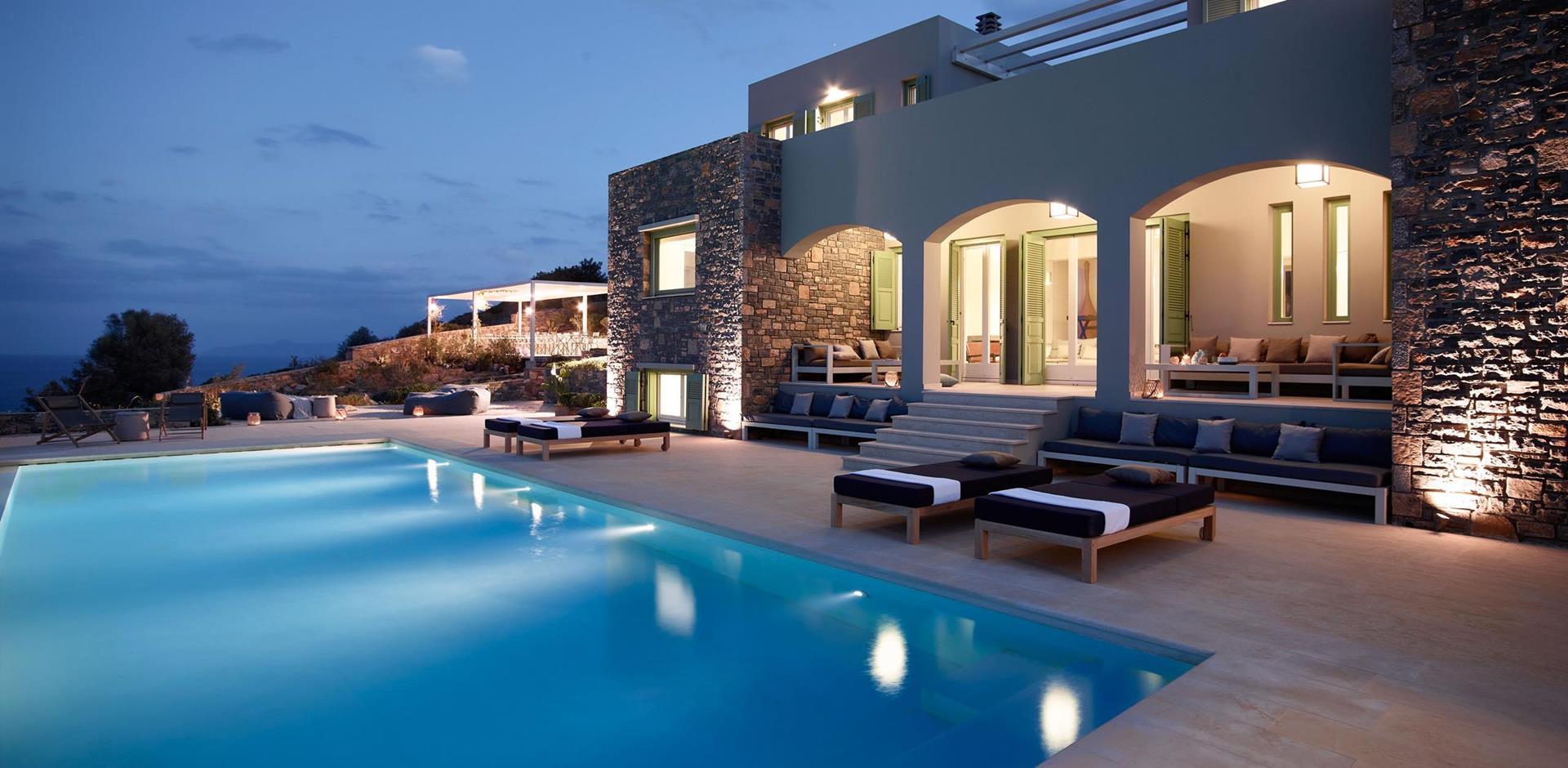 Evening, Villa Cien, Crete