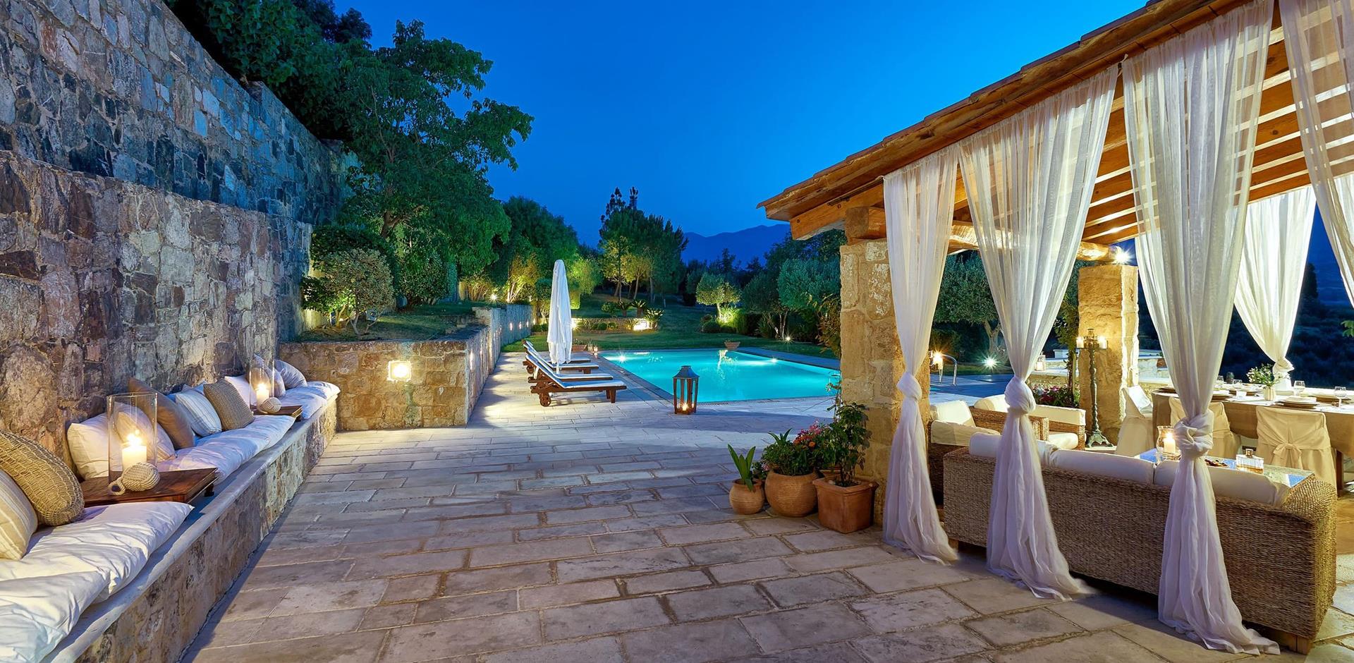 Outdoor Living Area, Villa Kalzia, Crete