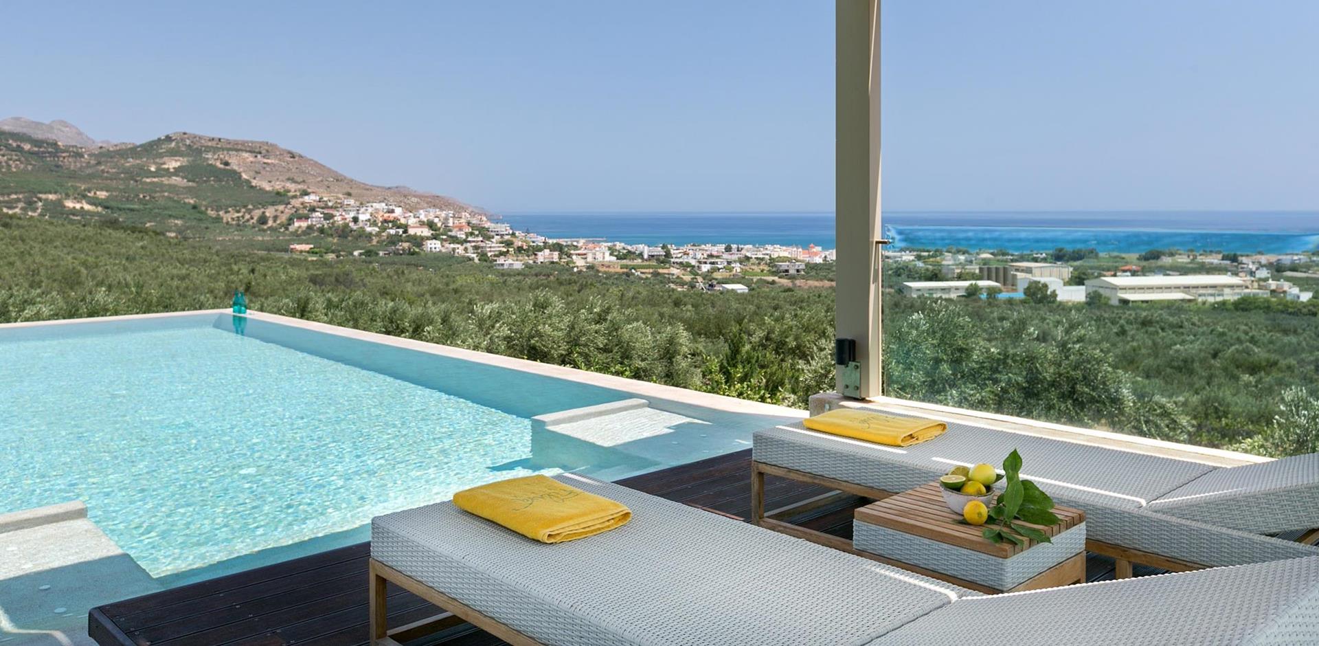 Pool Lounge Area, Villa Valomia, Crete