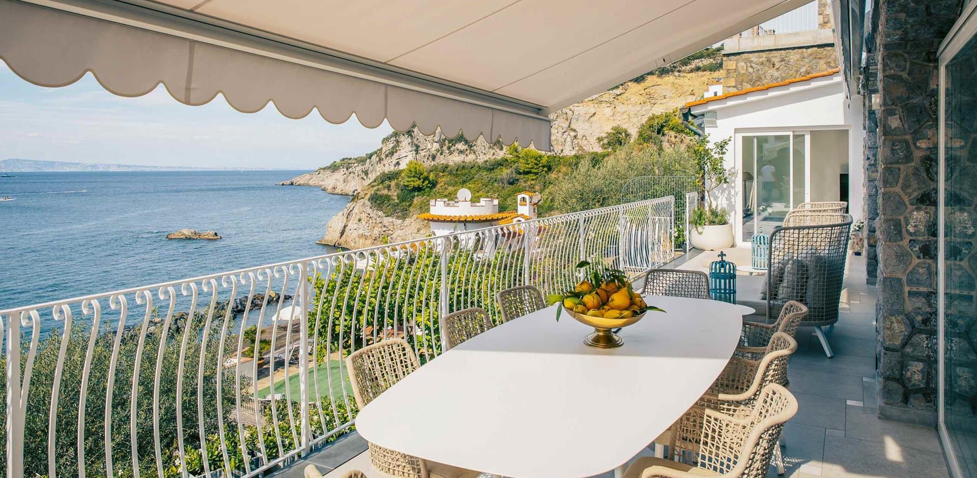 Terrace, Villa Campanella, Amalfi Coast, Italy