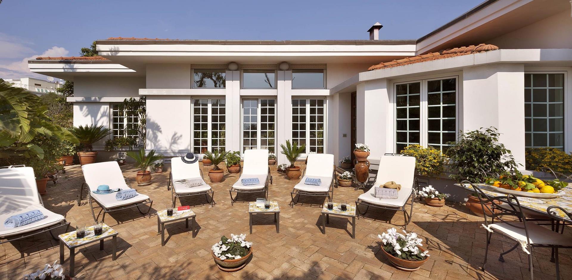 Sun Loungers, Villa Luna, Amalfi Coast