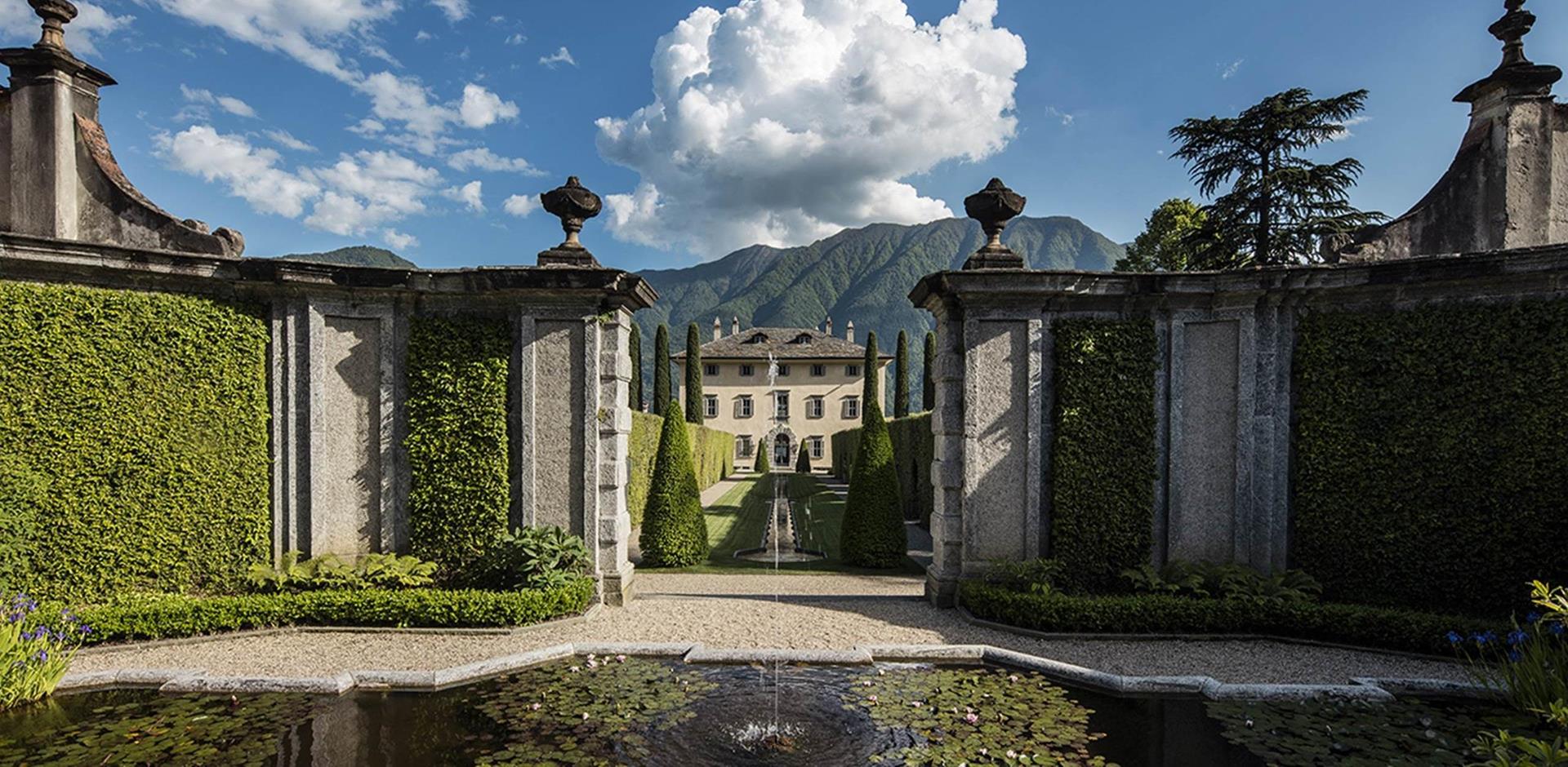 Entrance, Villa Balbiano, Lake Como