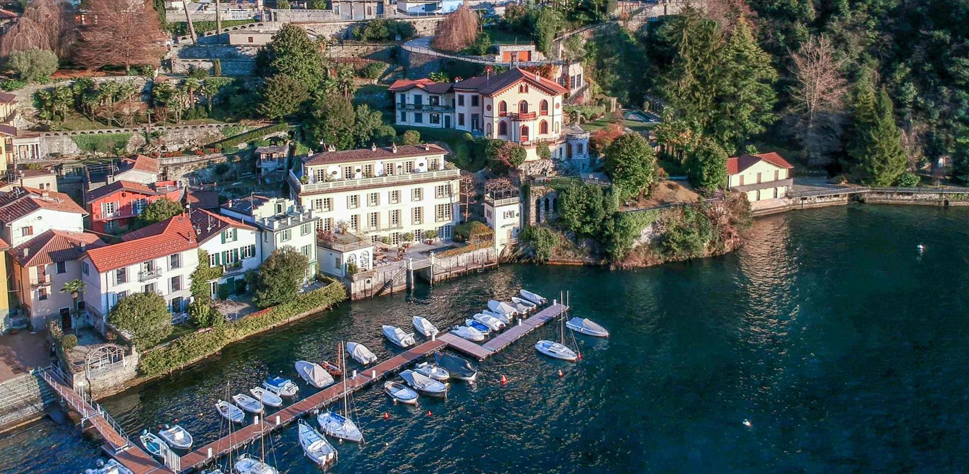 Aerial, Villa Il Molo, Lake Como