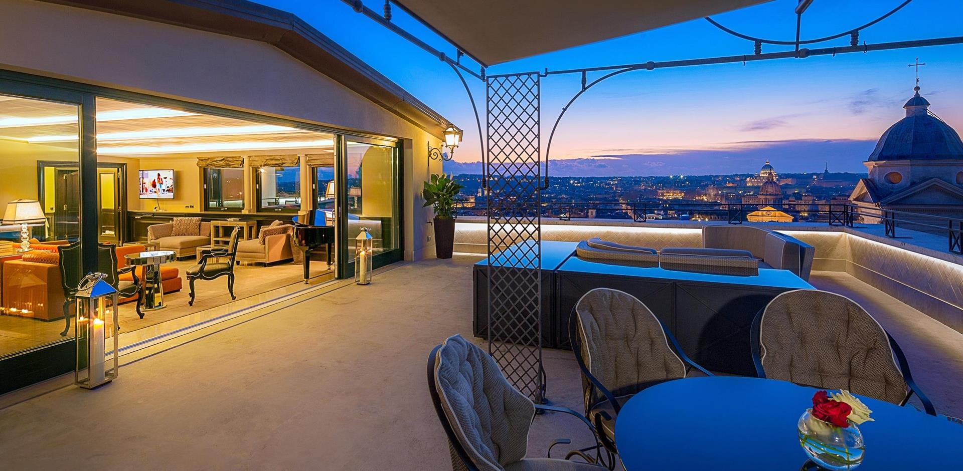 Terrace, Hassler Penthouse, Rome