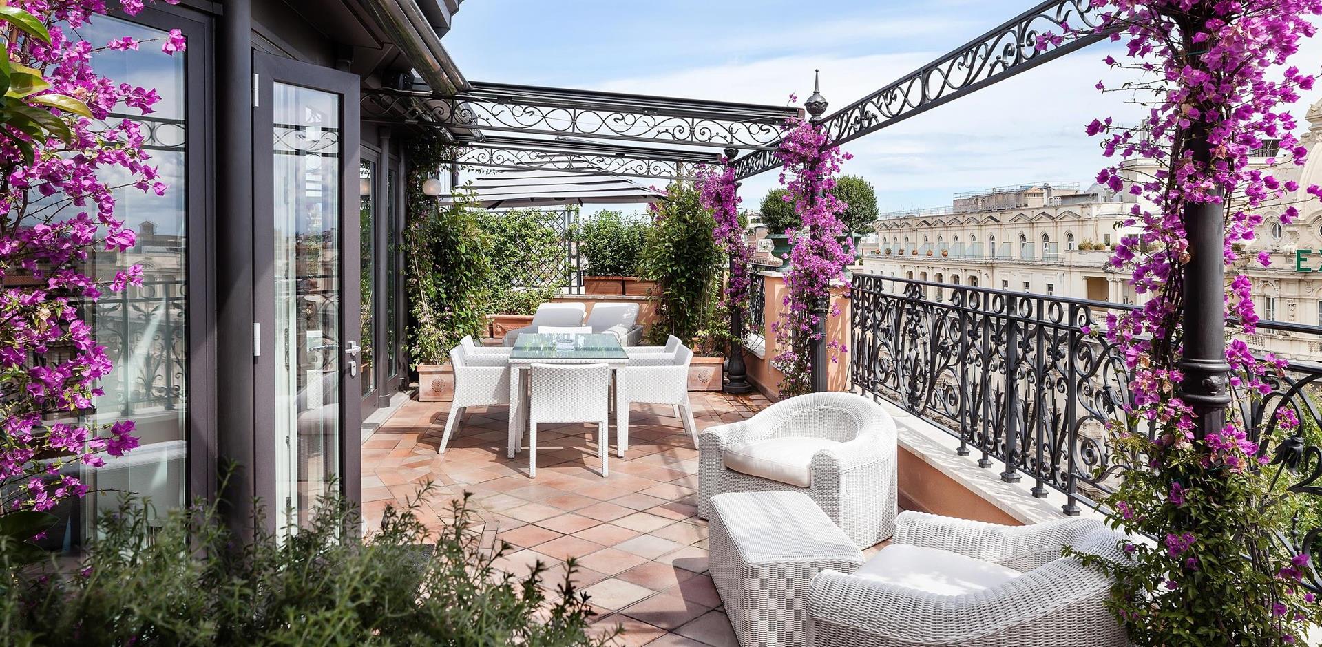 Outdoor Living Area, Roman Penthouse, Rome