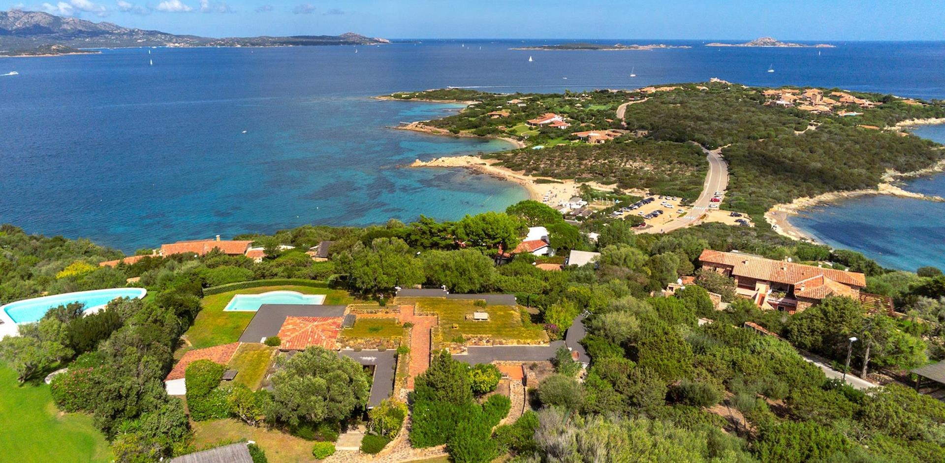 Aerial view, Villa Sa Preda, Sardinia, A&K