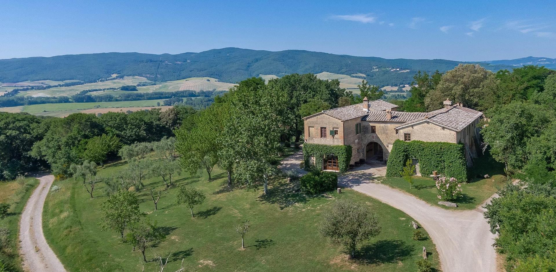 Birdseye view, Borgo Fiamma, Tuscany