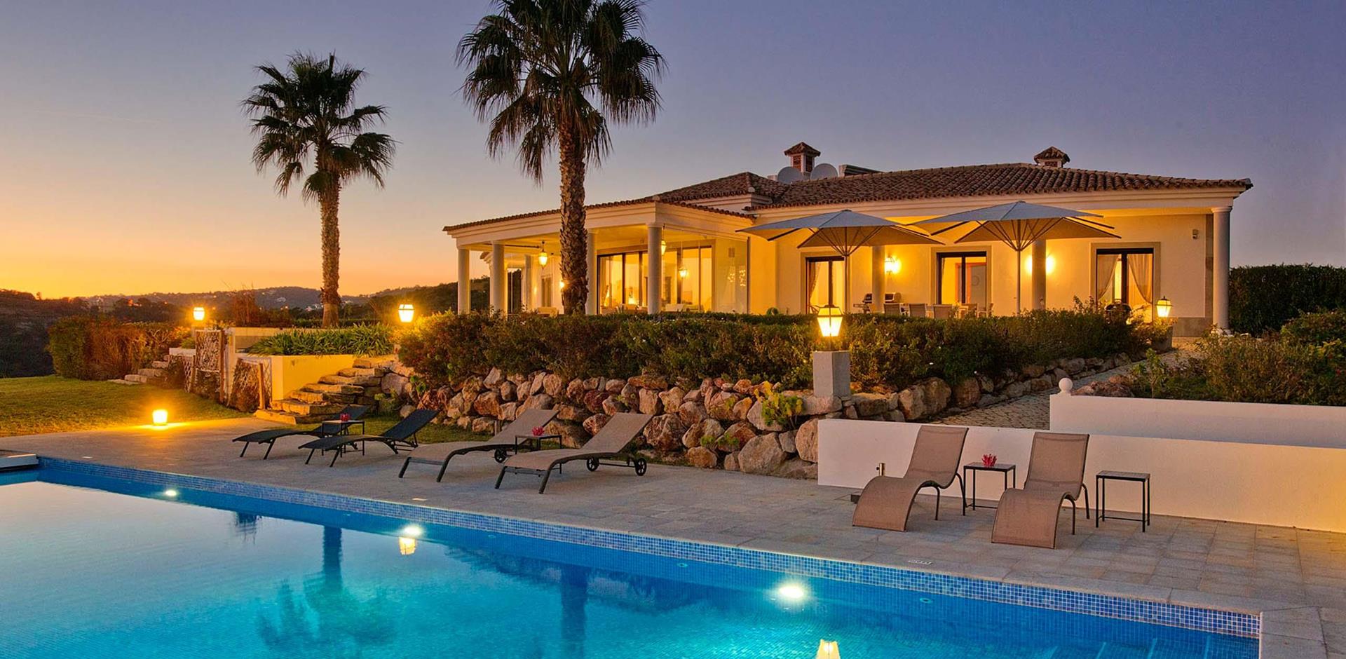 Pool area, Villa Saranza, Algarve, Portugal, Europe