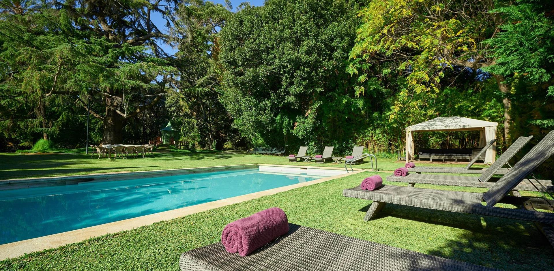 Pool Area, Castell Alella, Catalonia