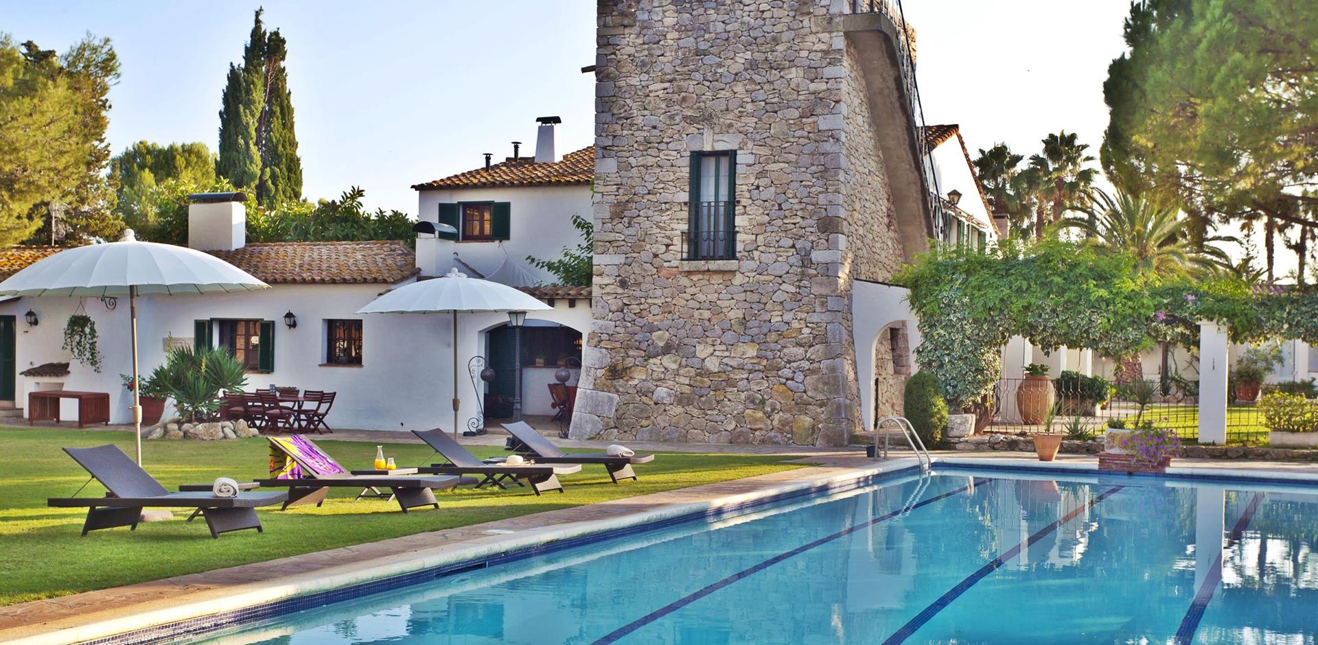 Pool, Masia Con Torre, Catalonia