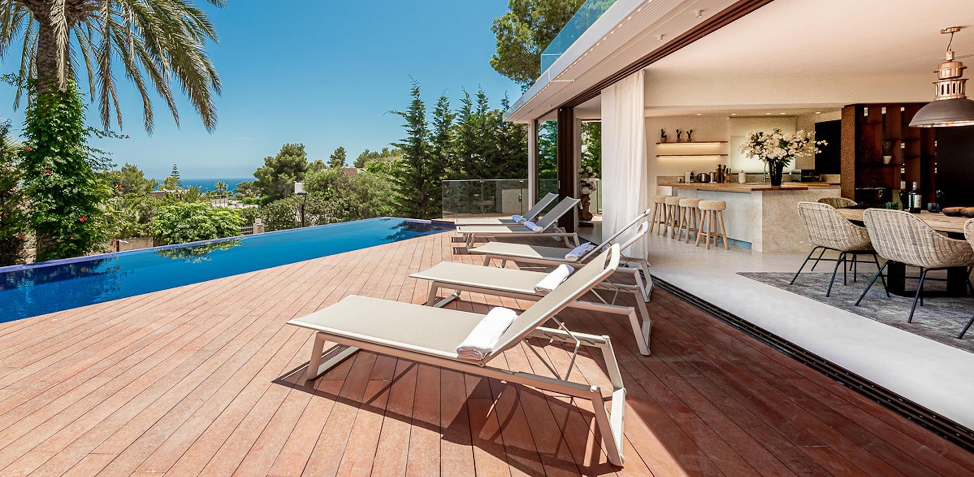 Pool terrace, Casa Ibiza