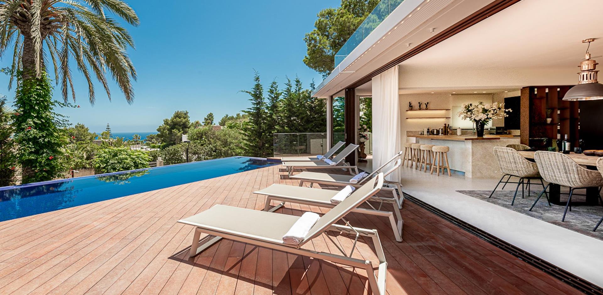 Pool terrace, Casa Ibiza