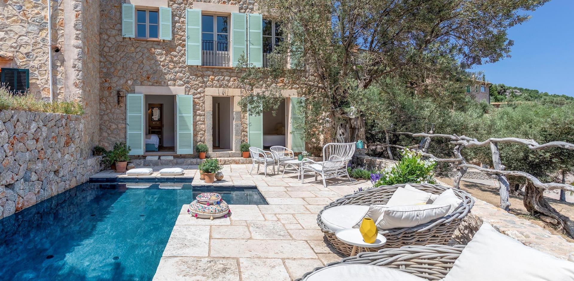 Pool Area, Casa Deia, Majorca